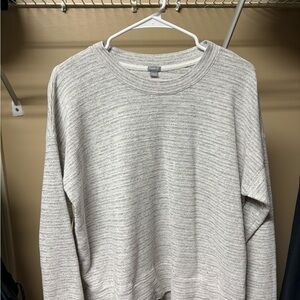 Aerie striped oversized split-hem sweatshirt